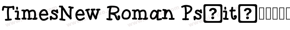 TimesNew Roman Ps-it字体转换
